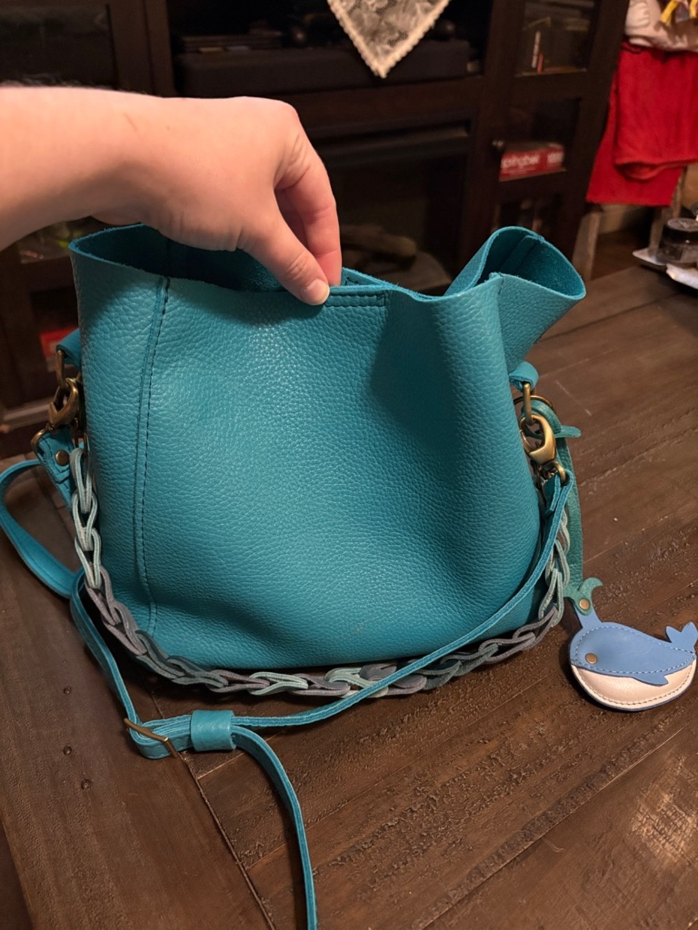 Portland Leather Teal Women’s Crossbody Bag - Stylish Everyday Tote